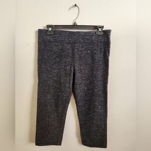 Calvin Klein Women's Performance Leggings Capris Heathered Gray‎ Large
